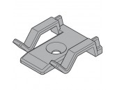 Z10K0009 - SUPORT CABLU TRANSPARENT CU SOCLU ADEZIVAT