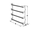 SUPORT CONDIMENTE HAFELE 543.19.280, 390X66X404 MM