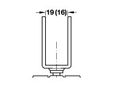 ROTILA HAFELE TIP U DIAMETRU 40 MM CU FRANA 35KG 660.08.316