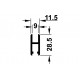SLIDO DESIGN 25 PROFIL INFERIOR 5 M 415.12.950