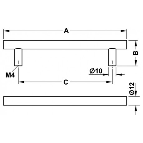 117.66.085 MANER IINOX MAT 700X35MM