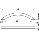 MANER HAFELE 185X32MM INOX SATINAT PERIAT 100.55.003