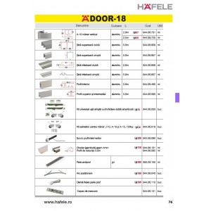 SISTEM ADOOR PROFIL REDUCERE 10 MM-A18 ALU 5.8M 944.06.562