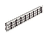 GRILA VENTILATIE PLASTIC 458X65 MM ARGINTIU MAT 571.77.900