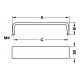MANER HAFELE OMEGA 160MM CROM MAT 101.13.403