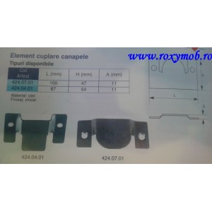 ELEMENT CUPLARE CANAPELE L100XH47X11MM 424.07.01