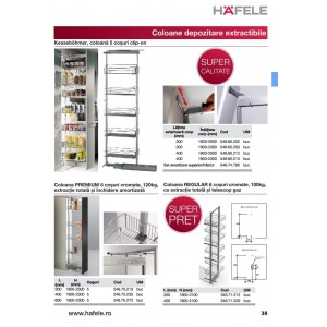 COLOANA HAFELE SET AMORTIZARE SUPERIOR INFERIOR 546.74.795