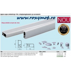 INALTATOR PVC INGUST 11X24MM FOLIE FINISAJ INOX 712.86.014