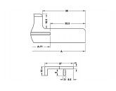 PROFIL MANER ALUMINIU 595MM 126.26.905