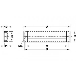 MANER HAFELE INGROPAT OMICRON 173X34MM Z160 151.76.903