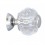BUTON METALIC CRISTAL DIM30MM CR+TRANSPARENT 481.58.400