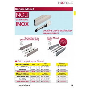 MOOVIT SERTAR SET RELINGURI FRONT INALT 450 MM 553.59.904