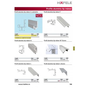 SISTEM ADOOR PROFIL AL 45 GRADE 126.40.940
