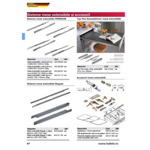 SISTEM MESE EXTENSIBILE 40KG 850-1240MM ASINCRON 642.59.953