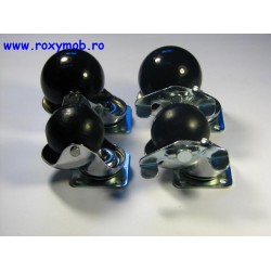 ROTILA CU BILA D 50 MM, FLANSA 40X40 MM SI FRANA 438.50.19