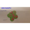 BUTON MOBILA COPII FLUTURE VERDE 43X28X25MM 489.04.17